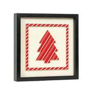 Reversible Wood Frame Sign (Tree/Stripe) Adams Christmas Adams & Co.   