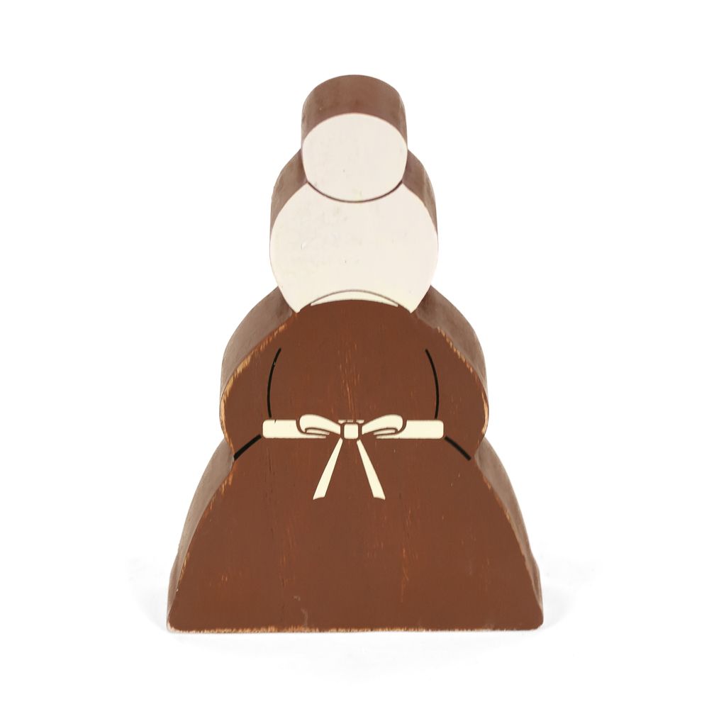 Chunky Wood Shape (Mrs Claus) Adams Christmas Adams & Co.   