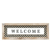 Reversible Wood Frame Sign (Train/Welcome) Adams Christmas Adams & Co.   