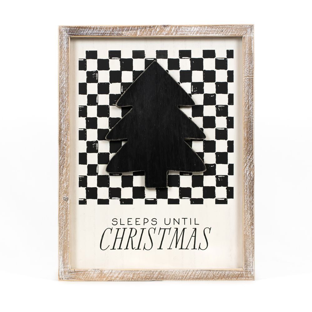 Reversible Wood Frame Sign (Tree/Vase) Adams Christmas Adams & Co.   