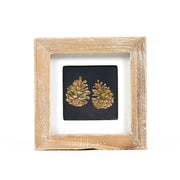 Reversible Wood Frame Sign (Pinecones/Leaf) Adams Fall/Thanksgiving Adams & Co.   