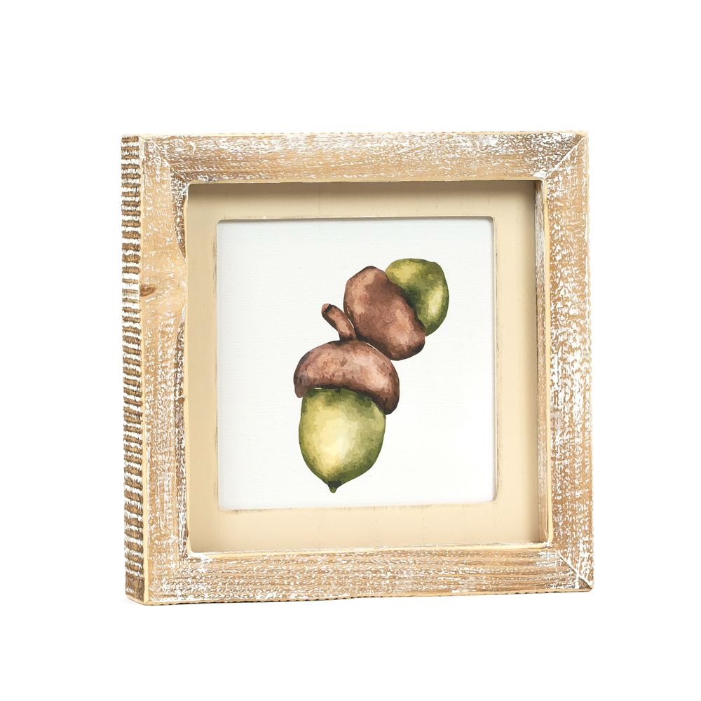 Reversible Wood Frame Sign (Berry/Acorn) Adams Fall/Thanksgiving Adams & Co.   