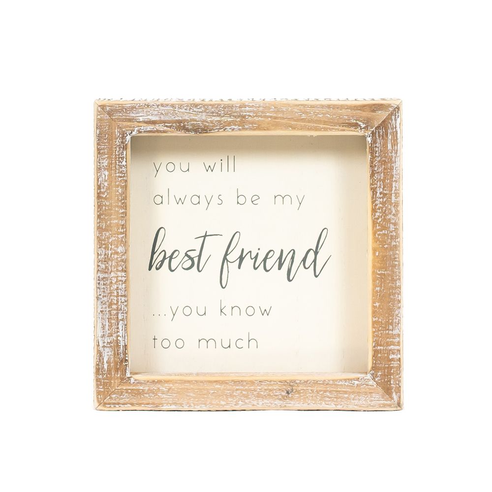 Wood Frame Sign (Best Friend) Adams Everyday Adams & Co.   