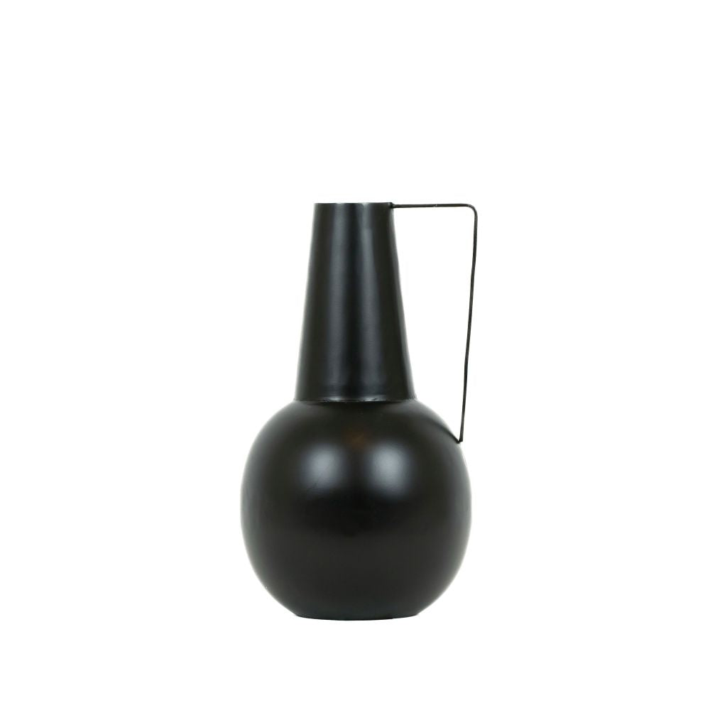 Iron Vase, Black - Bulb Shape Adams Everyday Adams & Co.   