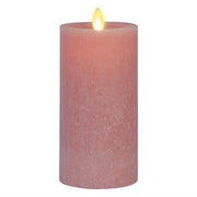 Rose Pink Seasglass Luminara Indoor Pilar Candle  K&K Large  