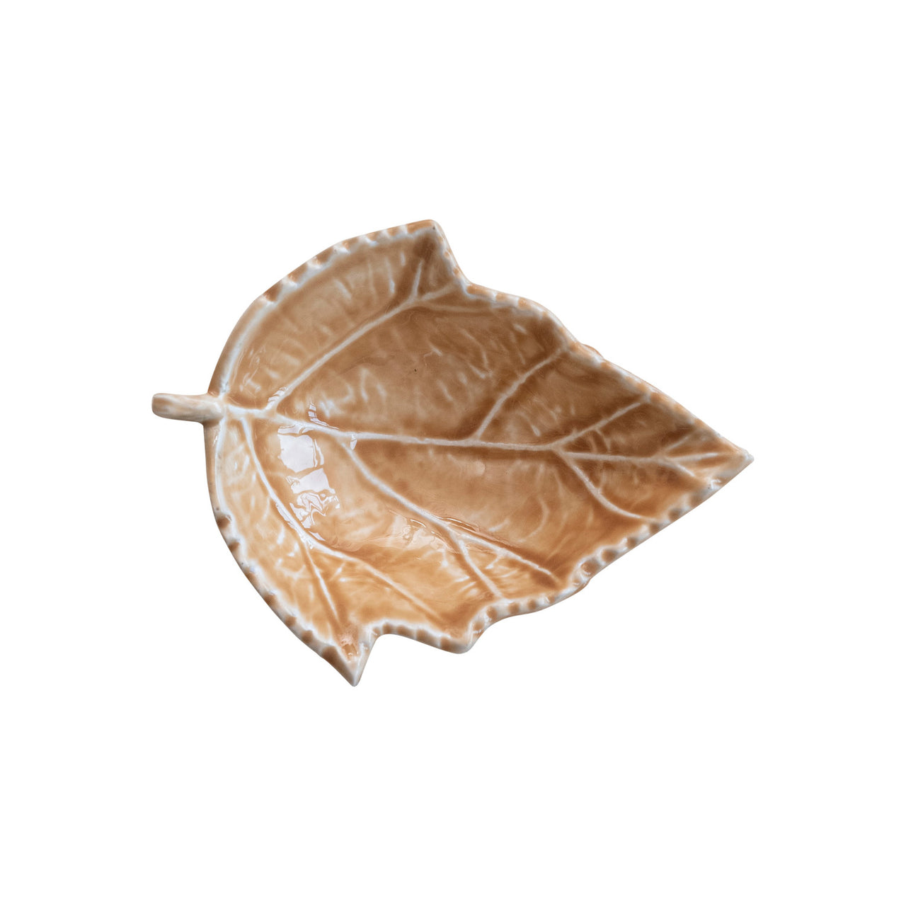 Enameled Aluminum Leaf Shaped Dish  Creative Co-Op   