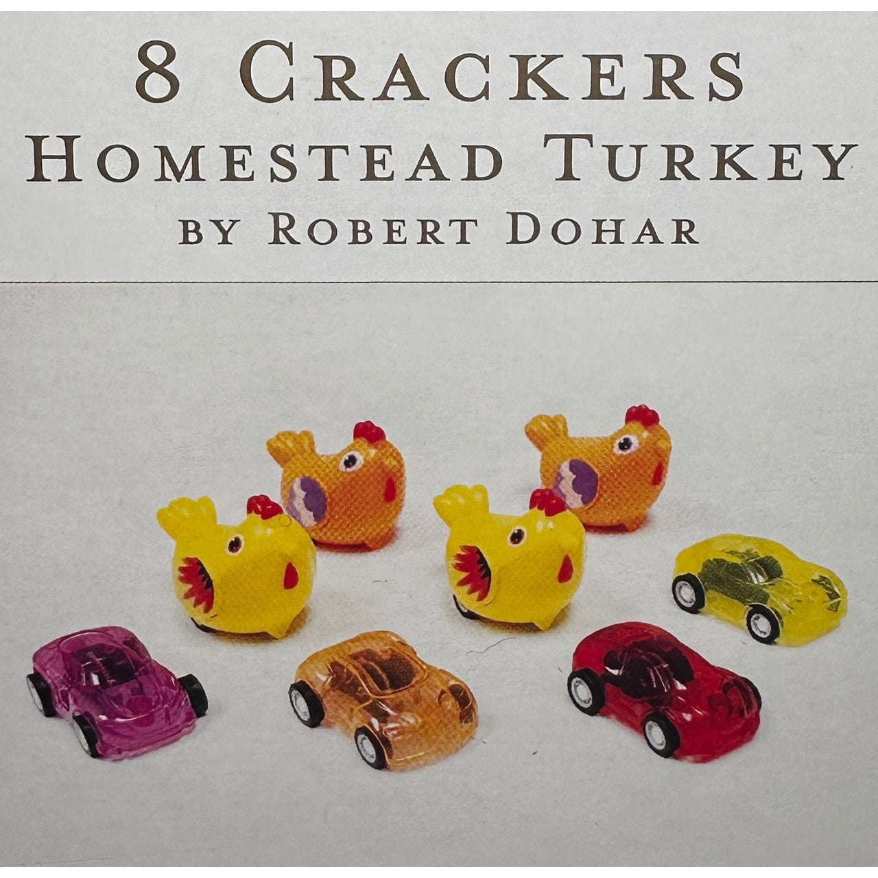 Homestead Turkey Christmas Crackers  Caspari   