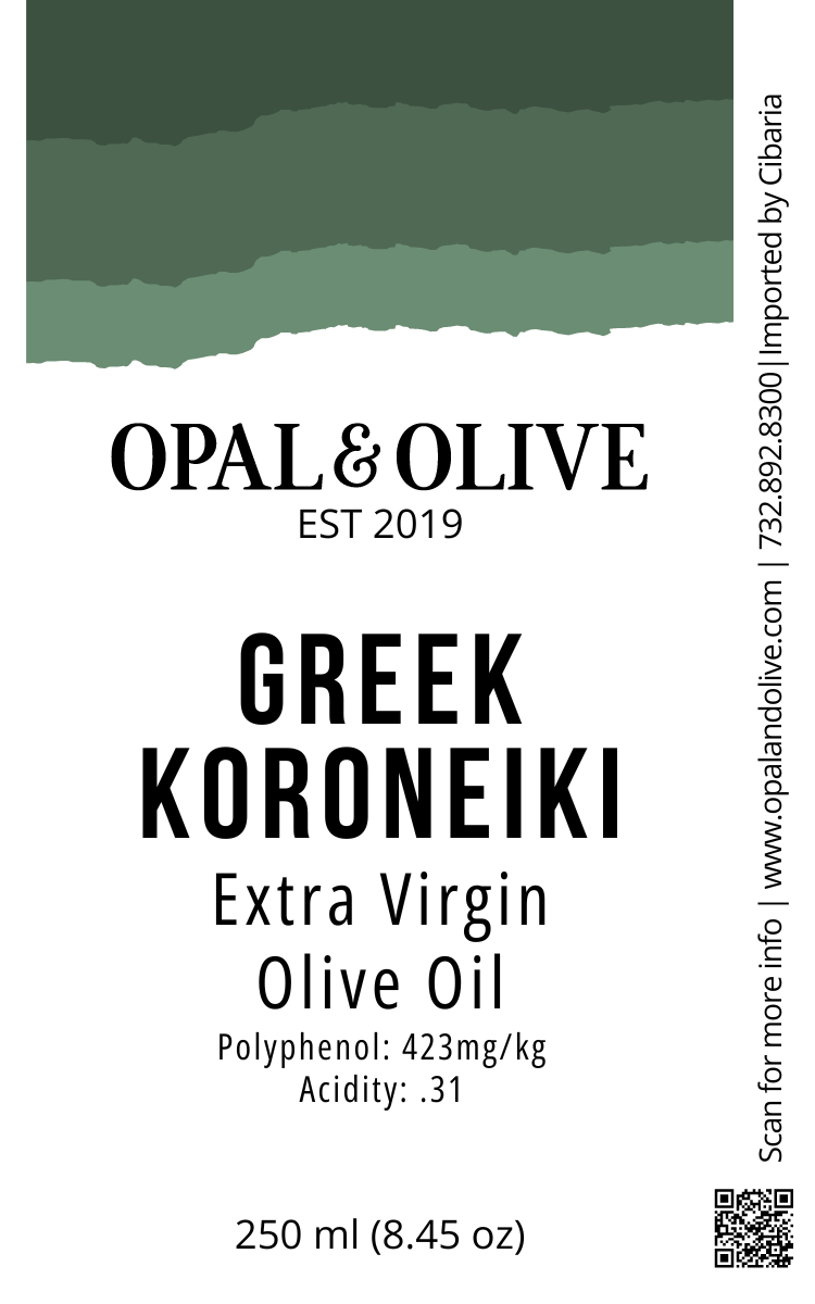 Extra Virgin Olive Oil - Greek Koroneiki Extra Virgin Varietals Penumbranh   