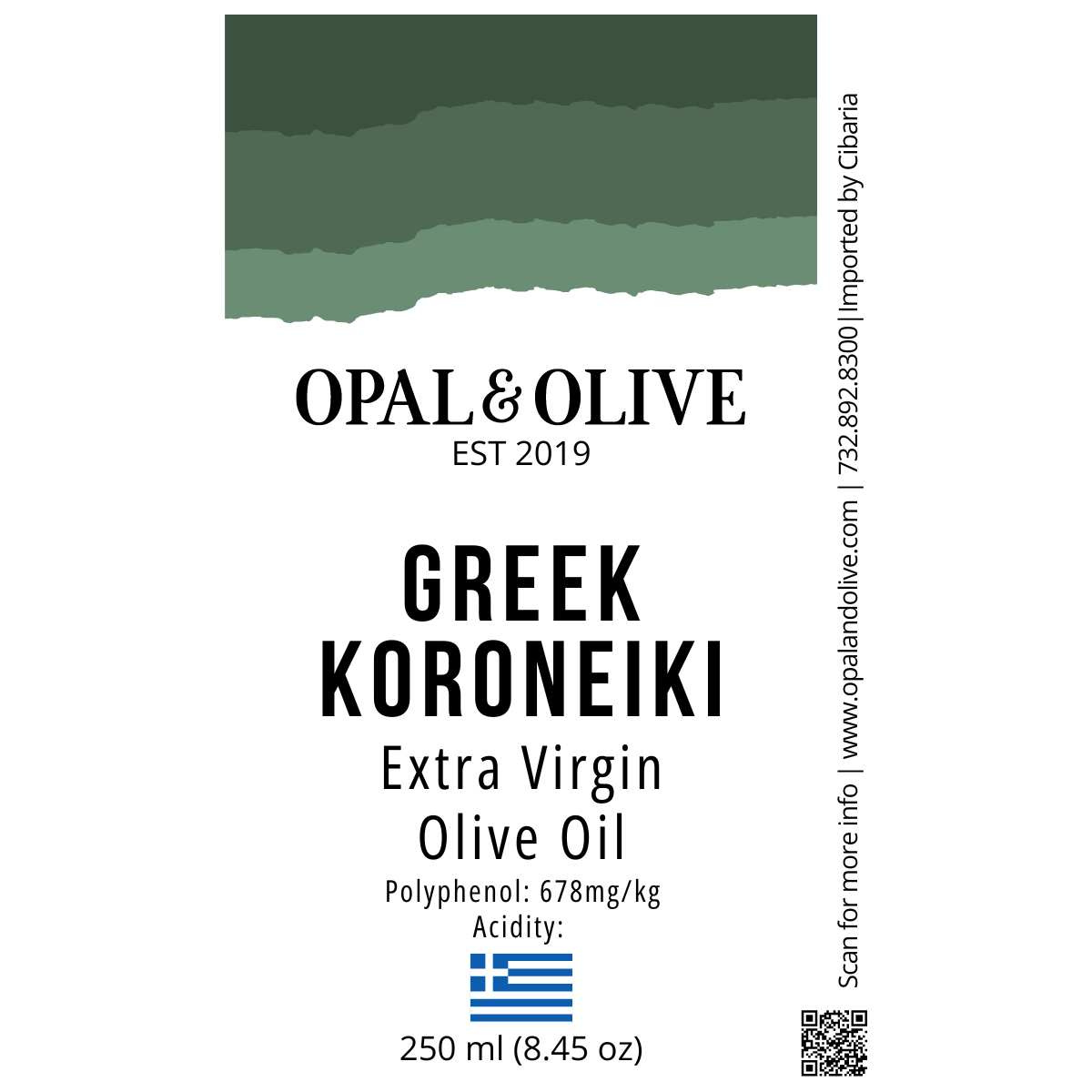 Extra Virgin Olive Oil - Greek Koroneiki Extra Virgin Varietals Penumbranh   