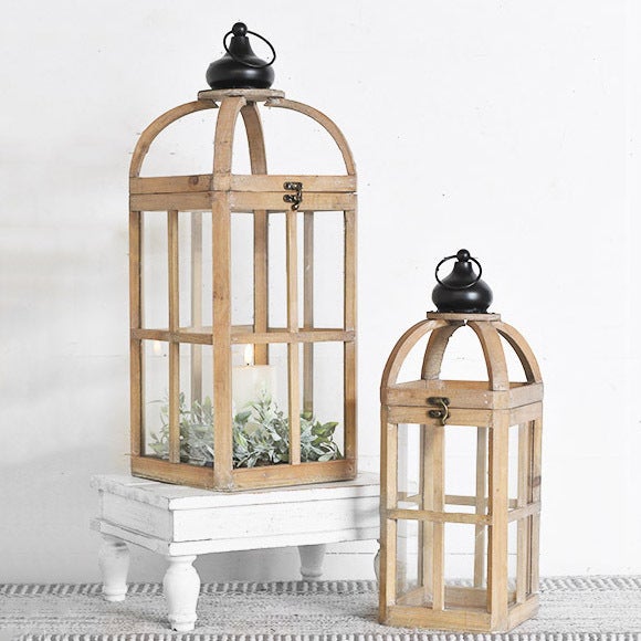 Tall Wood Lanterns  PD Home   