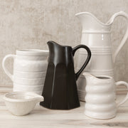 Veronica White Ceramic Pitcher  PD Home   