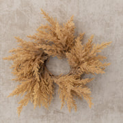 Pampas Grass Candle Ring  K&K Light Brown  