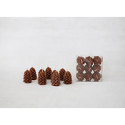 Unscented Pinecone Shaped Tealights  Creative Co-Op Tall  