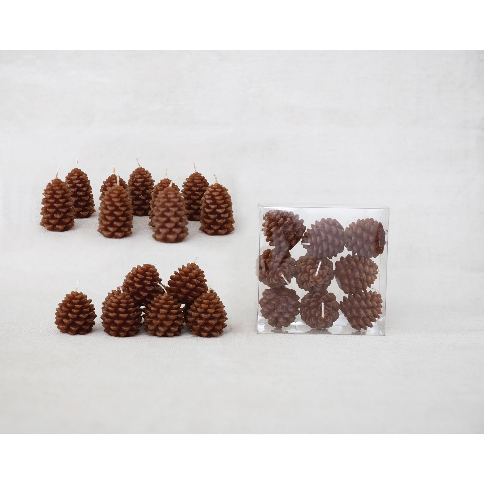 Unscented Pinecone Shaped Tealights  Creative Co-Op   