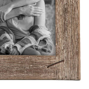 5 x 7 inch Distressed Wood Picture Frame with Nail Accents  Foreside Home & Garden   