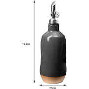 Cruet Ceramic Olive Oil Dispenser Bottle - 400ml Vinegar  The Wine Savant / Khen Glassware   