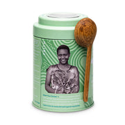 Coconut Green Tin & Spoon - Organic, Fair-Trade, Green Tea  JusTea   