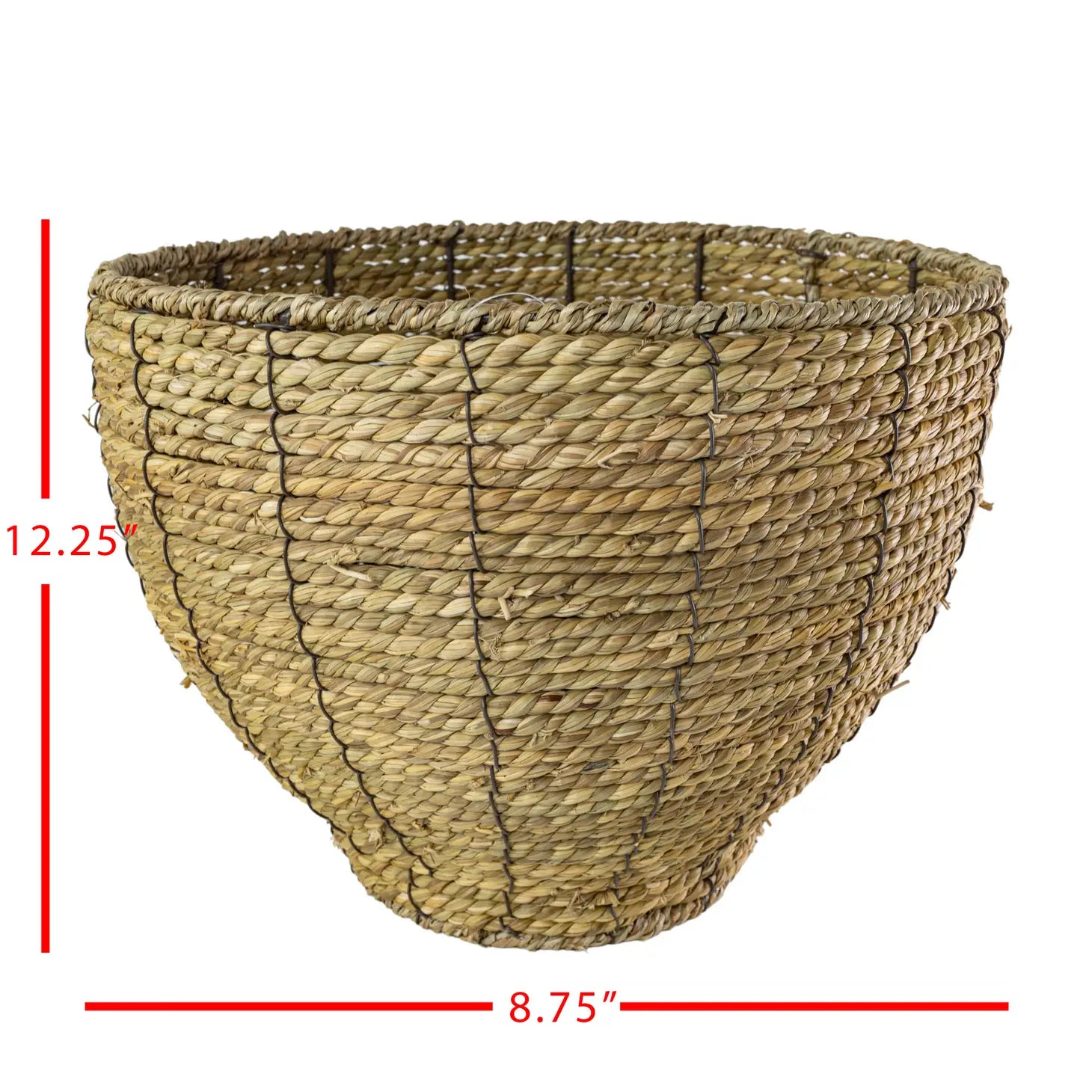 Lina Dry Basket Planter Large  Foreside Home & Garden   