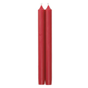 Duet Taper Candle - 12” Pair  Caspari Red  