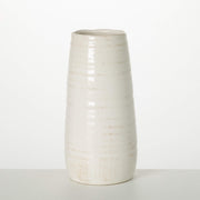 White Glossed Vase  Sullivans   