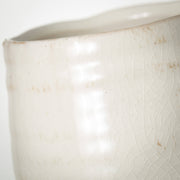 White Glossed Vase  Sullivans   