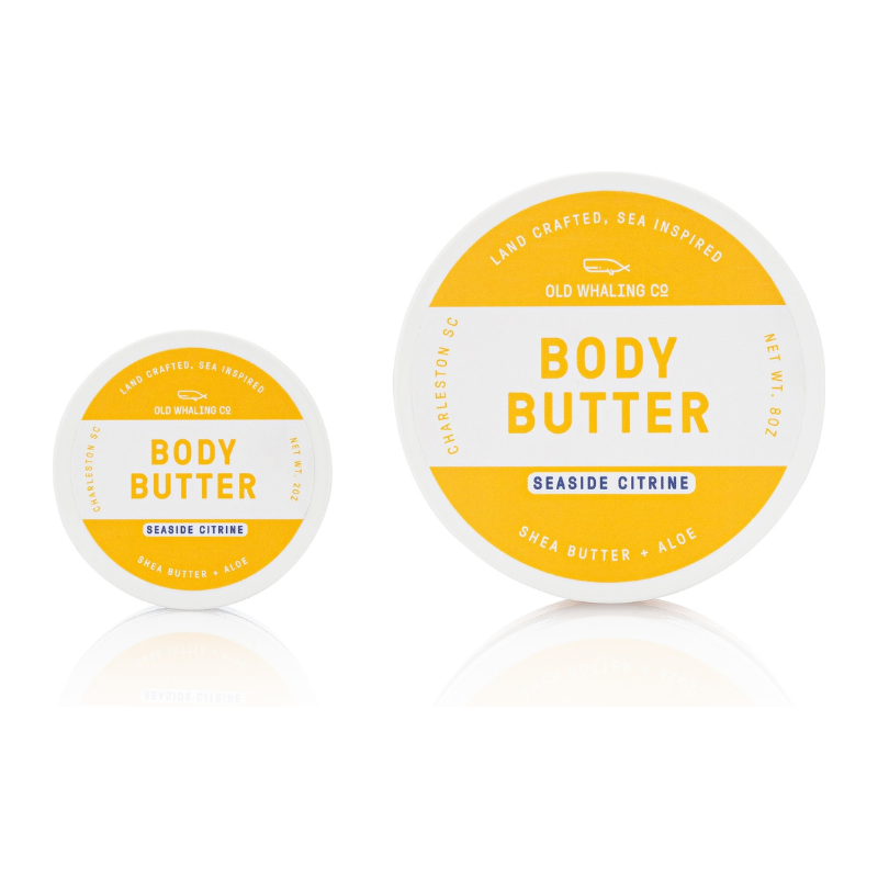 Travel Size Seaside Citrine Body Butter (2oz)  Old Whaling Company   