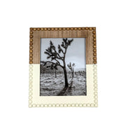 8X10 Amphitrite Beaded Photo Frame White  Foreside Home & Garden   