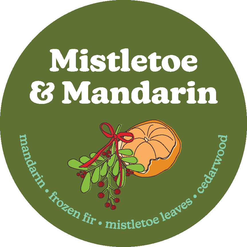 Mistletoe & Mandarin Wax Melts Eco Tin (4 oz)  Happy Wax   