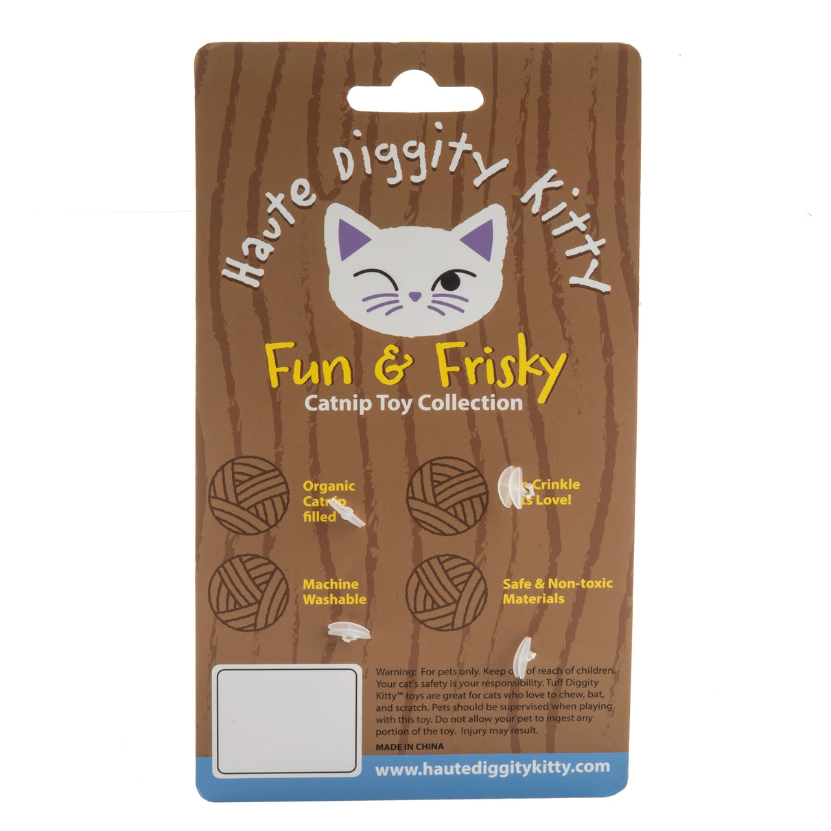 Kitty Vuiton Balls (Monogram) Organic Catnip Toys  Haute Diggity Dog   