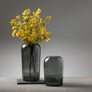 Tall Smoky Glass Vase  Sullivans   