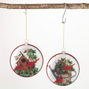 Cardinal Ornament w/ Berries  Sullivans   