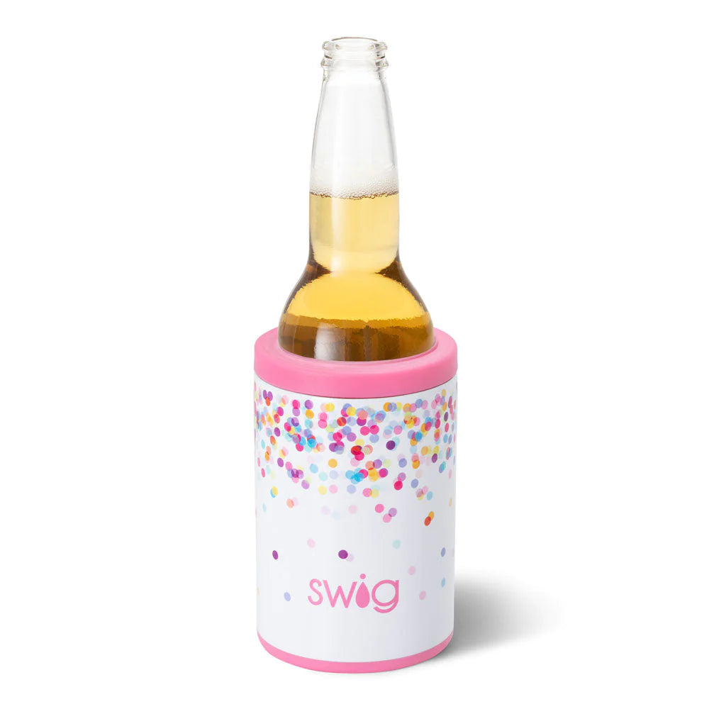 Can/Bottle Cooler - Pink Confetti  Swig Life   