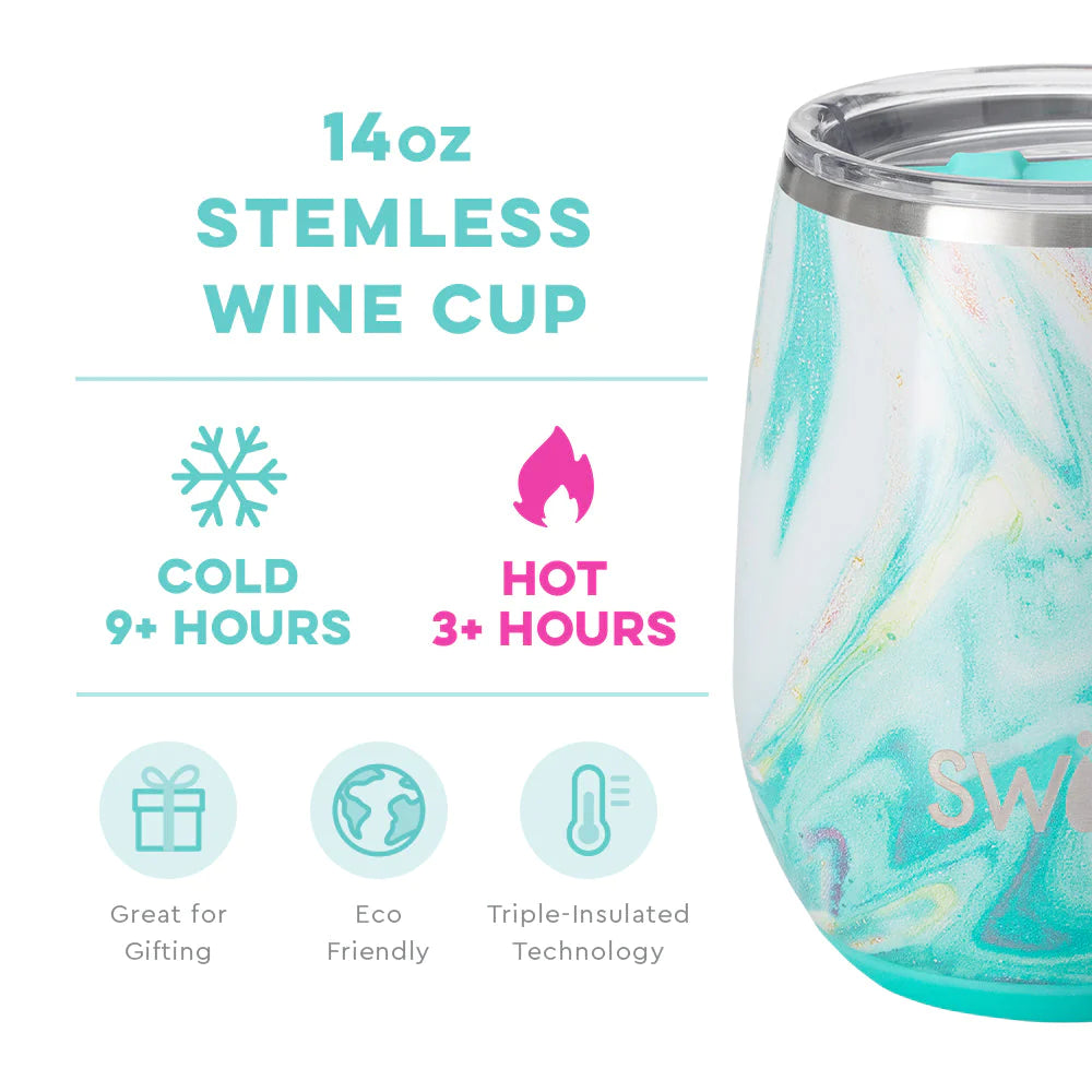 Stemless Wine Cup - 14oz - Wanderlust  Swig Life   