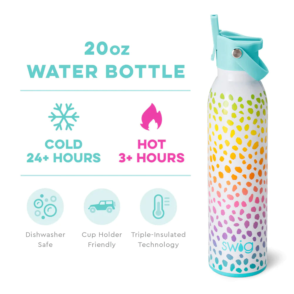 Flip & Sip Water Bottle - 20oz - Wild Child  Swig Life   