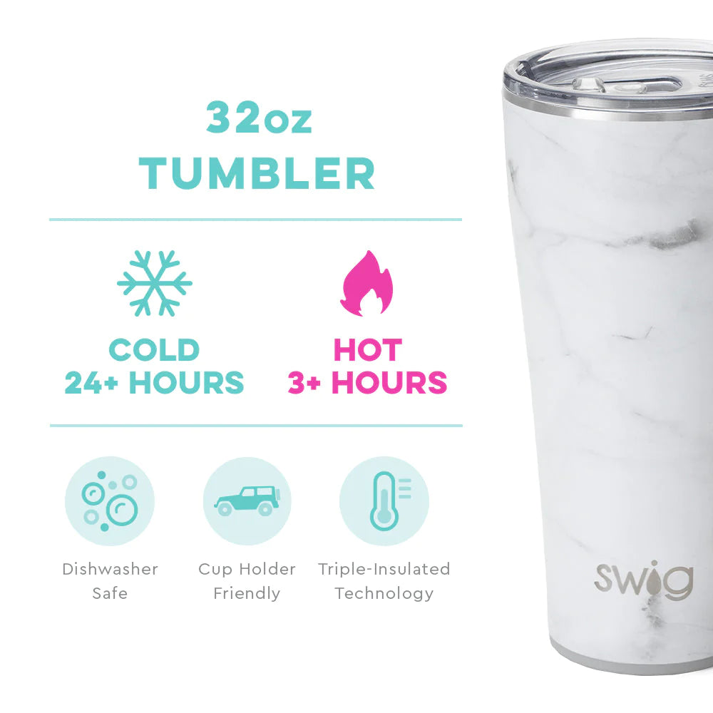 Tumbler - 32oz - Marble  Swig Life   