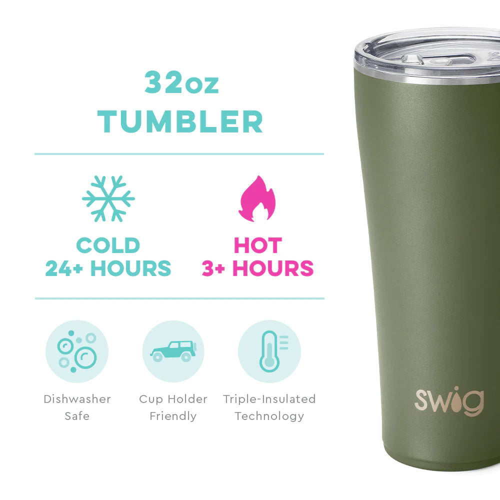 Tumbler - 32oz - Olive  Swig Life   