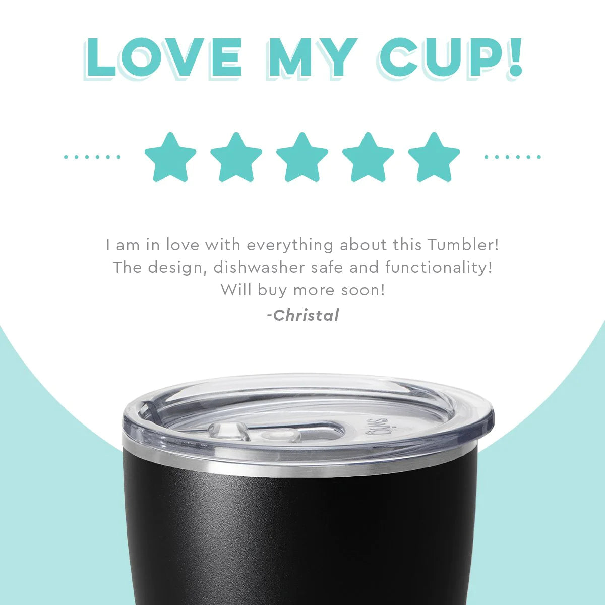 Tumbler - 32oz - Black  Swig Life   