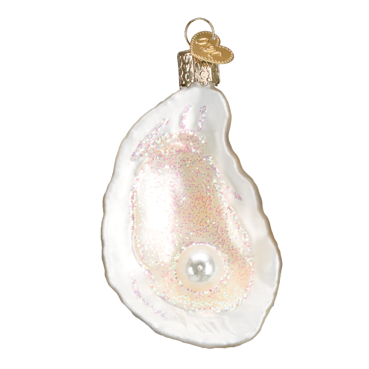 Oyster With Pearl Ornament  Old World Christmas   