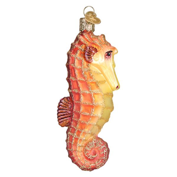 Orange Sea Horse Ornament  Old World Christmas   