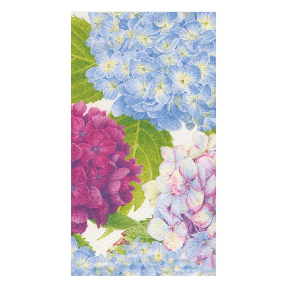 Guest Towel Napkin - Hydrangea Garden Blue  Caspari   