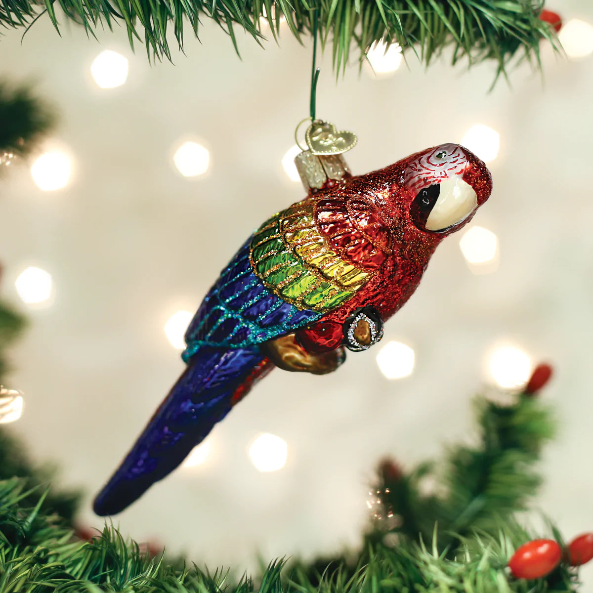 Tropical Parrot Ornament  Old World Christmas   