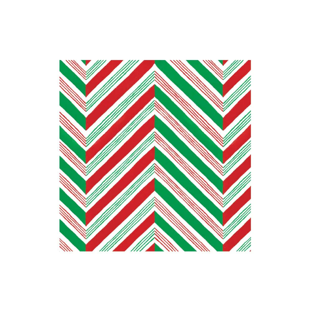 Cocktail Napkin - Candy Cane Stripes  Caspari   