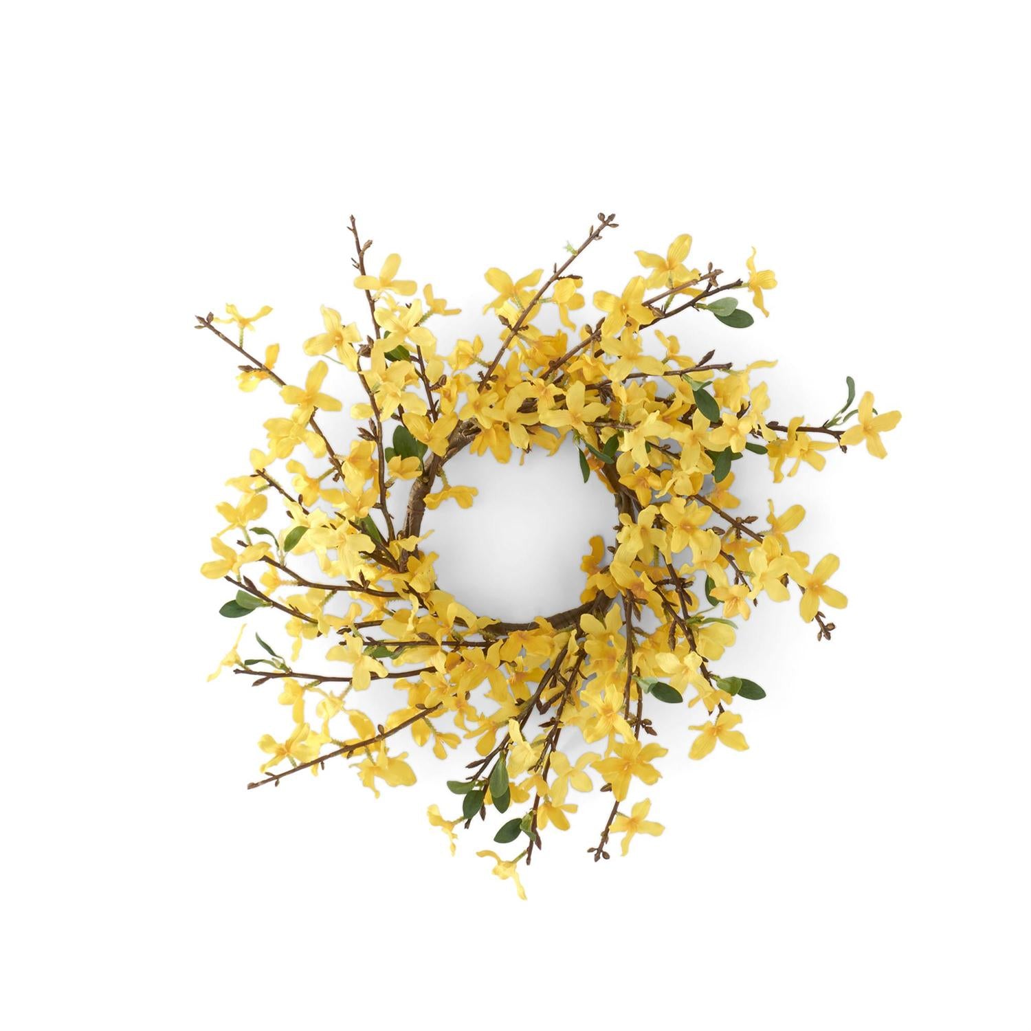 Yellow Forsythia Candle Ring  K&K   