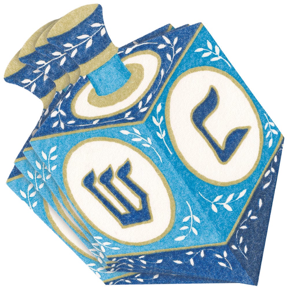 Luncheon Napkin - Dreidel - Die-Cut  Caspari   