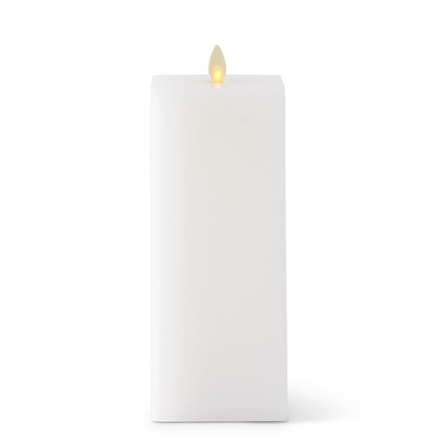 Luminara -  Indoor Flameless - Square White Flameless Candles K&K Large  