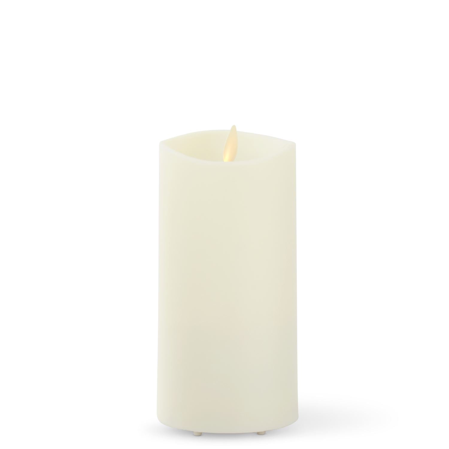 Luminara - Outdoor Flameless Pillar - Slim - Ivory Flameless Candles K&K Medium  