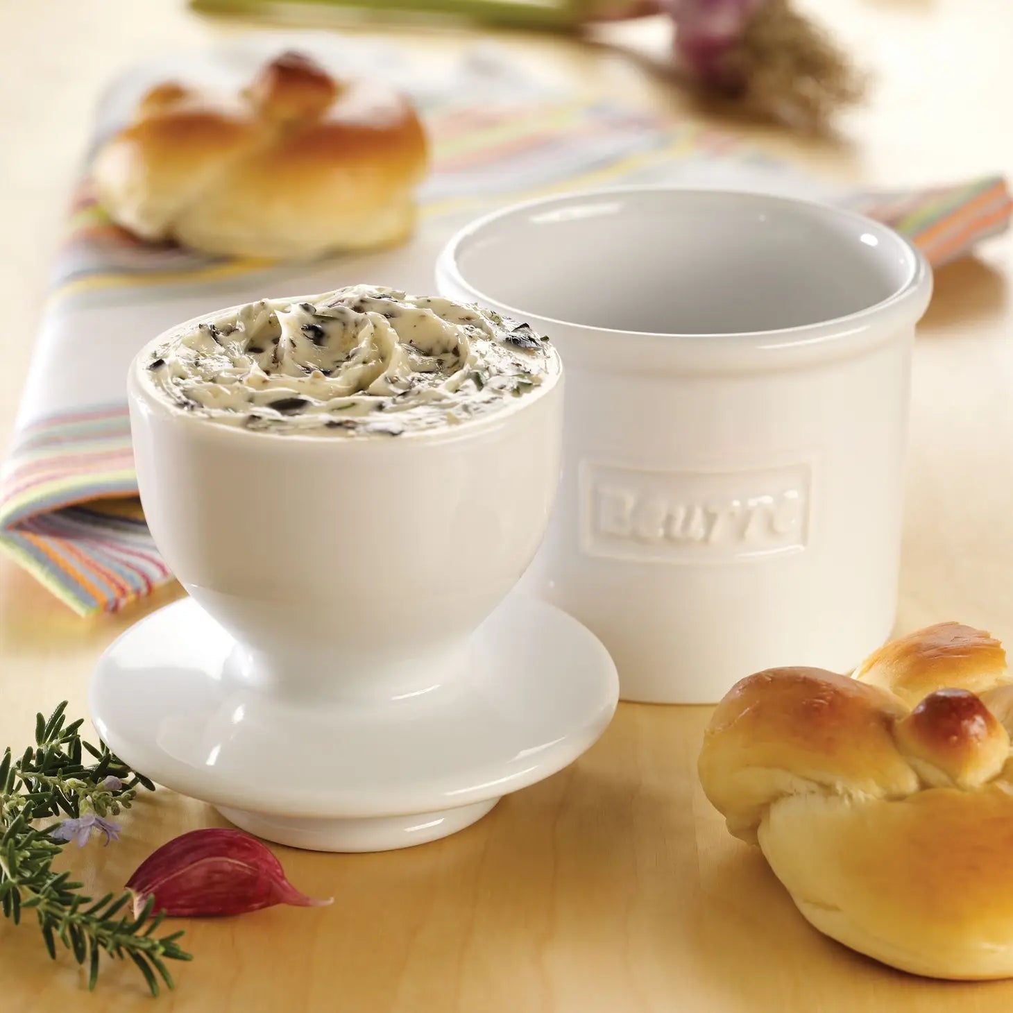 Café Collection Butter Bell Crock - White ' The Original Butter Bell crock   