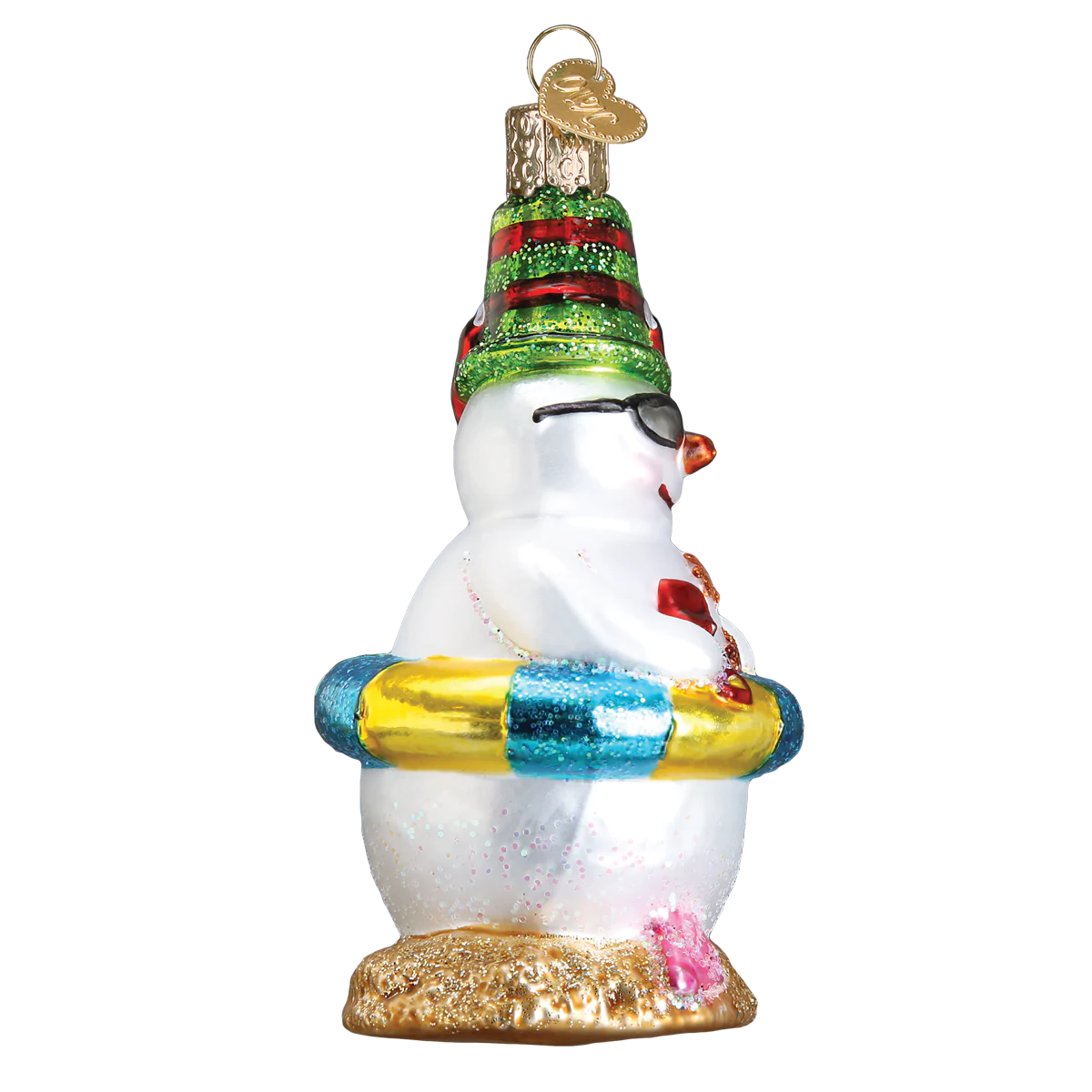 Snowman On Beach Ornament  Old World Christmas   