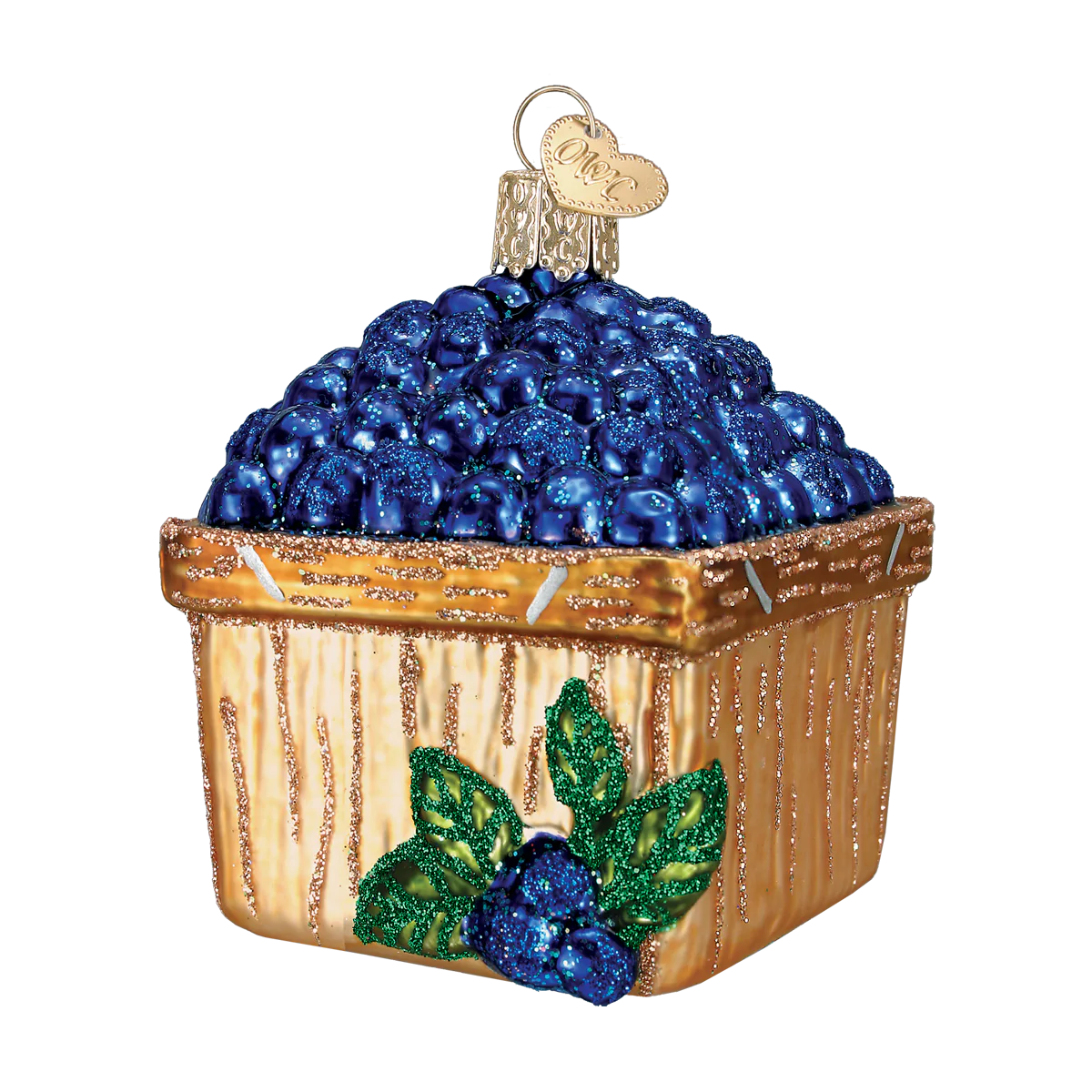 Basket Of Blueberries Ornament  Old World Christmas   