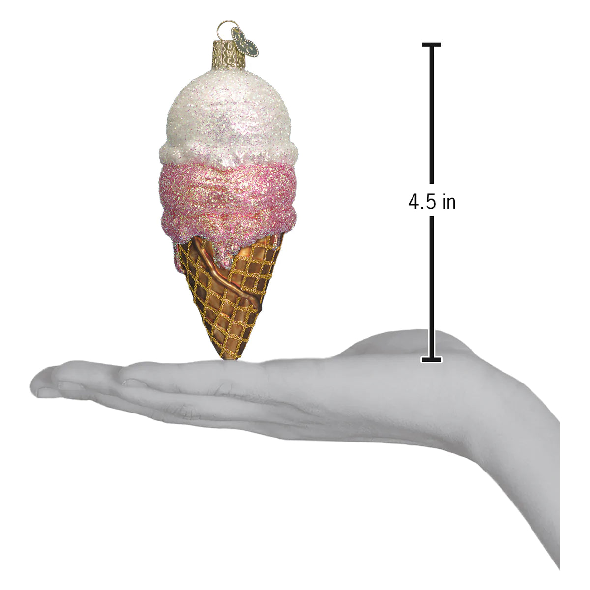 Ice Cream Cone Ornament  Old World Christmas   